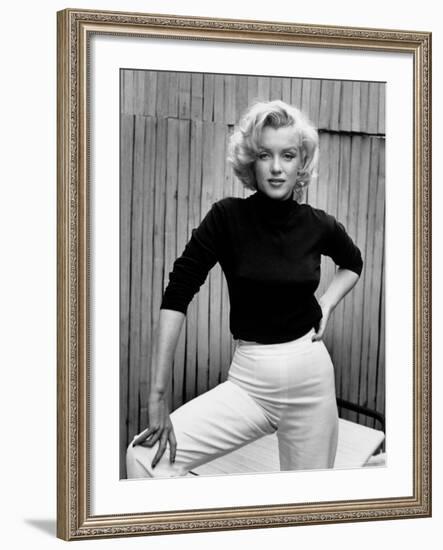 Actress Marilyn Monroe at Home-Alfred Eisenstaedt-Framed Premium Photographic Print