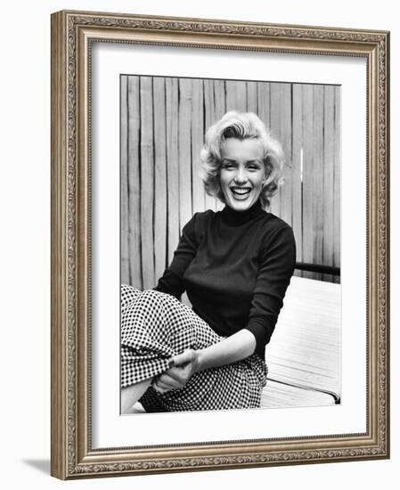 Actress Marilyn Monroe at Home-Alfred Eisenstaedt-Framed Premium Photographic Print