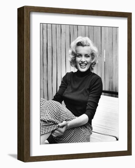 Actress Marilyn Monroe at Home-Alfred Eisenstaedt-Framed Premium Photographic Print