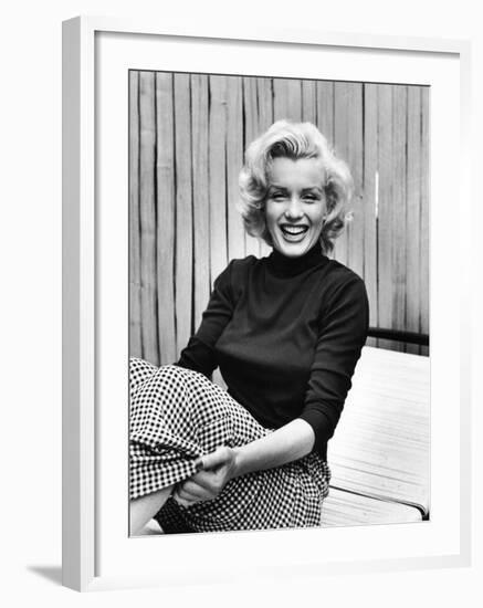 Actress Marilyn Monroe at Home-Alfred Eisenstaedt-Framed Premium Photographic Print