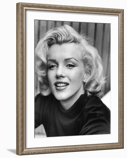 Actress Marilyn Monroe at Home-Alfred Eisenstaedt-Framed Premium Photographic Print