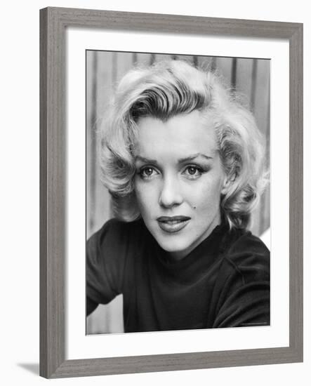 Actress Marilyn Monroe at Home-Alfred Eisenstaedt-Framed Premium Photographic Print