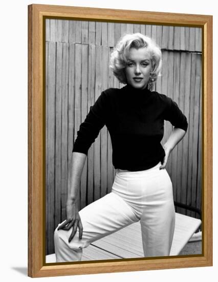 Actress Marilyn Monroe at Home-Alfred Eisenstaedt-Framed Premier Image Canvas