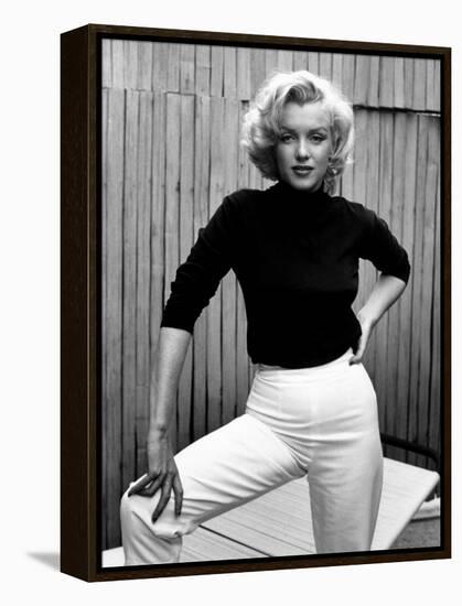 Actress Marilyn Monroe at Home-Alfred Eisenstaedt-Framed Premier Image Canvas