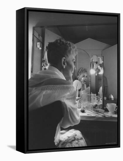 Actress Mary Martin Putting on Her Makeup-Yale Joel-Framed Premier Image Canvas