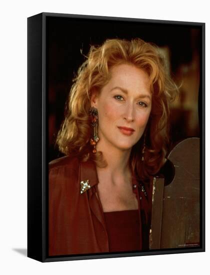 Actress Meryl Streep at Film Premiere of Her "Death Becomes Her"-David Mcgough-Framed Premier Image Canvas