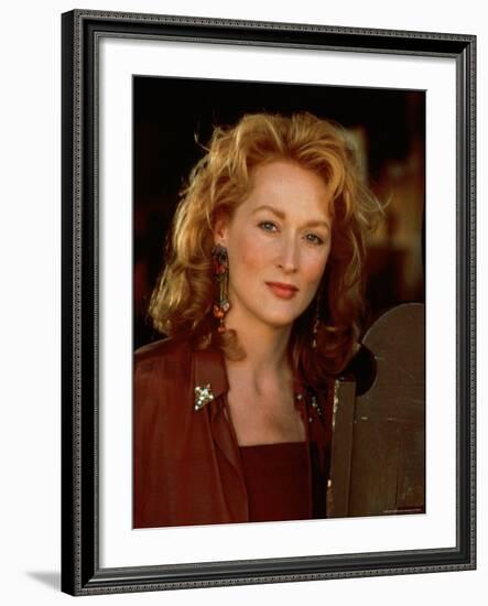 Actress Meryl Streep at Film Premiere of Her "Death Becomes Her"-David Mcgough-Framed Premium Photographic Print