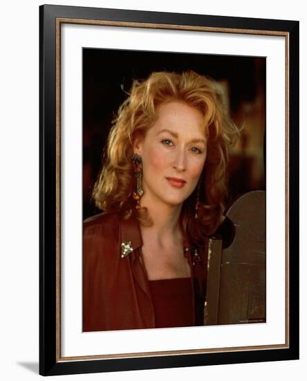 Actress Meryl Streep at Film Premiere of Her "Death Becomes Her"-David Mcgough-Framed Premium Photographic Print