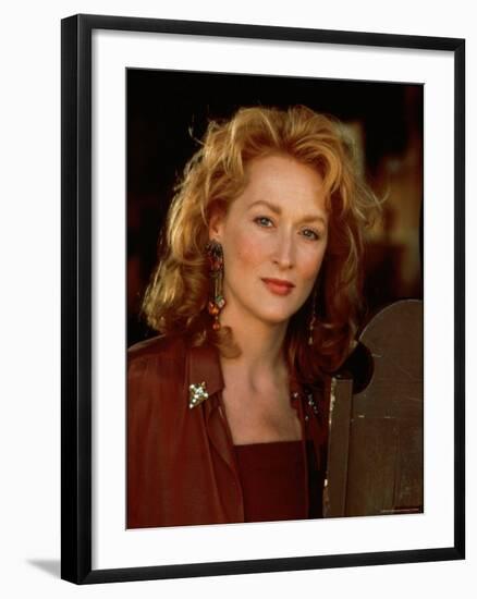 Actress Meryl Streep at Film Premiere of Her "Death Becomes Her"-David Mcgough-Framed Premium Photographic Print