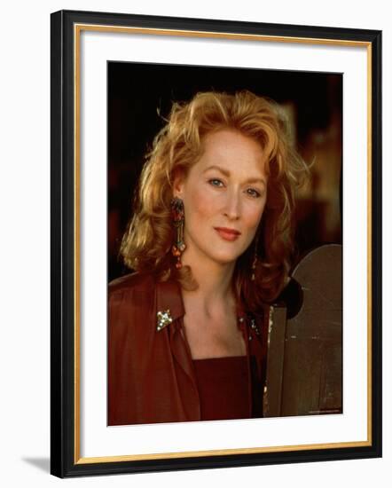 Actress Meryl Streep at Film Premiere of Her "Death Becomes Her"-David Mcgough-Framed Premium Photographic Print