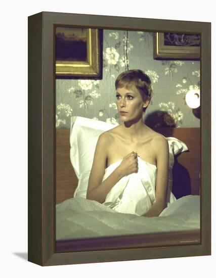 Actress Mia Farrow During Filming of the Motion Picture "A Dandy in Aspic"-Bill Eppridge-Framed Premier Image Canvas