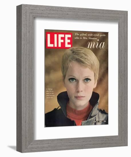 Actress Mia Farrow, May 5, 1967-Alfred Eisenstaedt-Framed Photographic Print