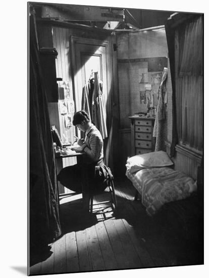 Actress Millie Perkins, as Anne Frank in the Film "The Diary of Anne Frank"-Ralph Crane-Mounted Premium Photographic Print