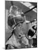 Actress Millie Perkins Making Faces at Herself in Mirror While Getting Hair Done in Beauty Salon-Allan Grant-Mounted Premium Photographic Print