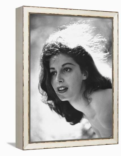 Actress Pier Angeli, 22, Posing in the Woods-Allan Grant-Framed Premier Image Canvas