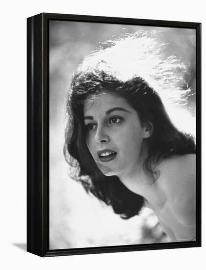 Actress Pier Angeli, 22, Posing in the Woods-Allan Grant-Framed Premier Image Canvas