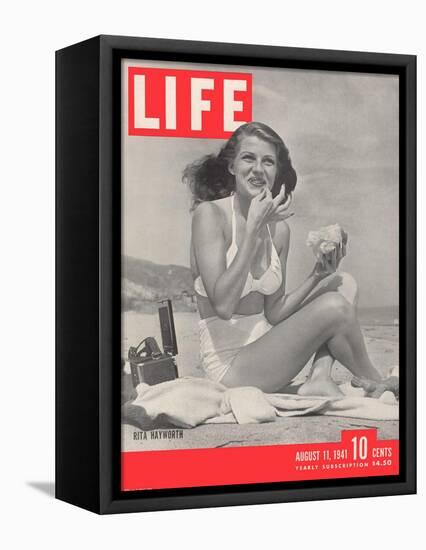 Actress Rita Hayworth, August 11, 1941-Bob Landry-Framed Premier Image Canvas