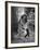 Actress Rita Hayworth Wearing Nude Souffle Negligee in movie "Gilda"-Bob Landry-Framed Premium Photographic Print
