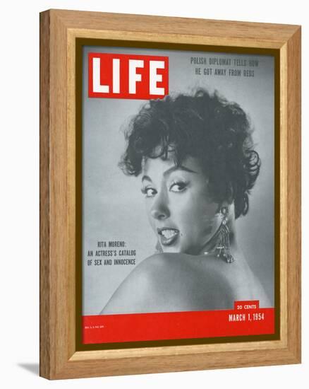 Actress Rita Moreno, March 1, 1954-Loomis Dean-Framed Premier Image Canvas