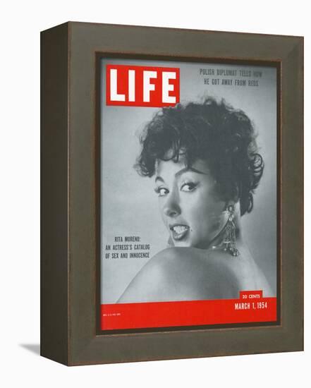 Actress Rita Moreno, March 1, 1954-Loomis Dean-Framed Premier Image Canvas