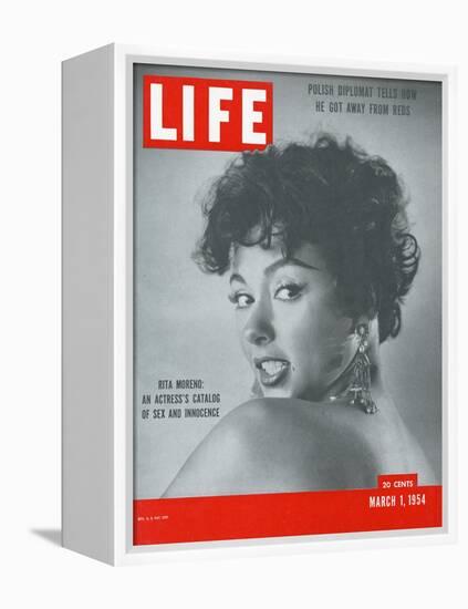 Actress Rita Moreno, March 1, 1954-Loomis Dean-Framed Premier Image Canvas