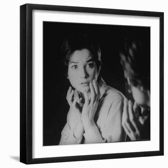 Actress Shirley MacLaine Striking a Pose Apropos of Her Role in the Movie "The Children's Hour"-Allan Grant-Framed Premium Photographic Print