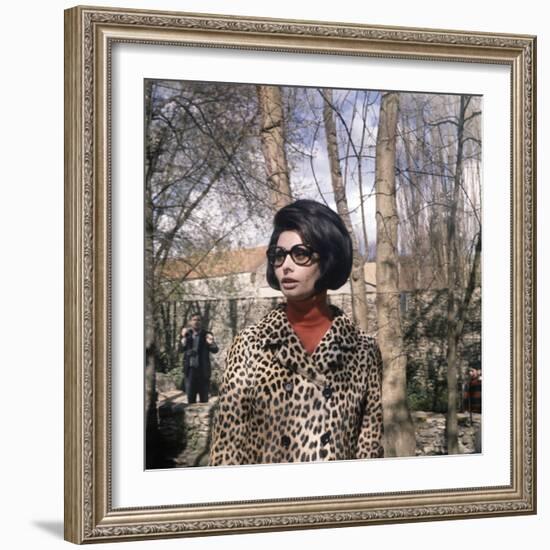 Actress Sophia Loren, 1966-null-Framed Photo