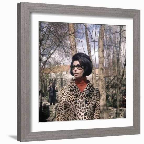 Actress Sophia Loren, 1966-null-Framed Photo