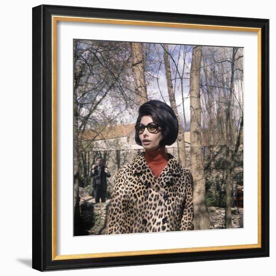 Actress Sophia Loren, 1966-null-Framed Photo