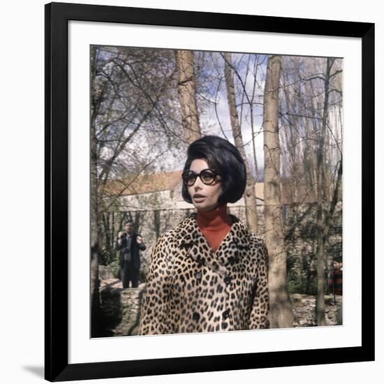 Actress Sophia Loren, 1966-null-Framed Photo