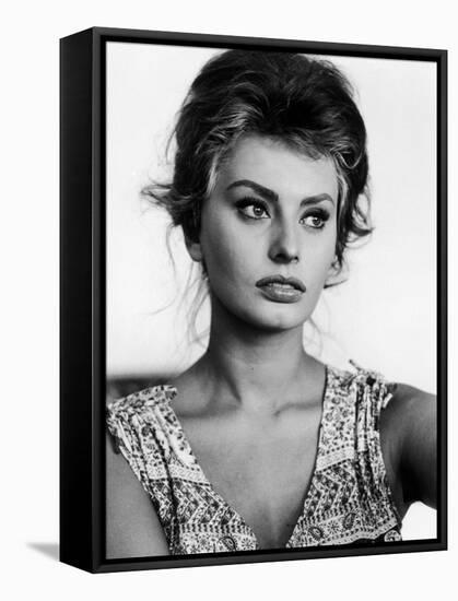 Actress Sophia Loren at Home-Alfred Eisenstaedt-Framed Premier Image Canvas