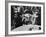 Actress Sophia Loren Attending Party at Table with Petere Lorre-Ralph Crane-Framed Premium Photographic Print