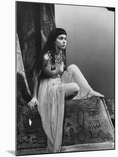 Actress Susan Strasberg During the Play "Caesar and Cleopatra"-null-Mounted Premium Photographic Print