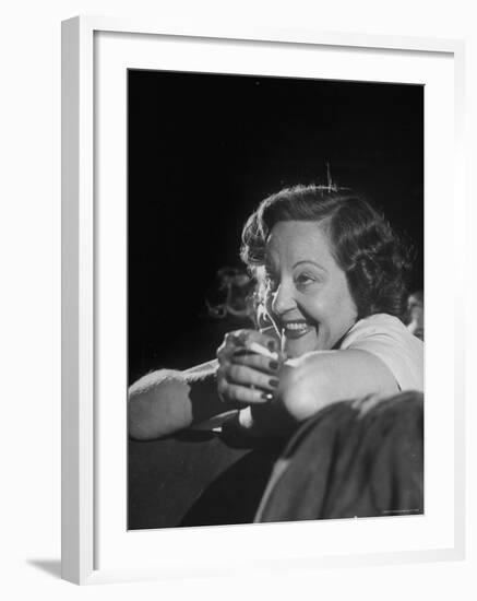 Actress Tallulah Bankhead, Attending the Barter Theatre Auditions-Cornell Capa-Framed Premium Photographic Print