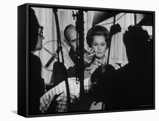 Actress Tippi Hedren Testing for Hitchcock's New Movie, "Marnie," at Universal Studios-John Dominis-Framed Premier Image Canvas