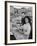 Actress Yvonne Mitchell and Husband Derek Monsey, Reading London Paper During Visit to Cannes-Loomis Dean-Framed Premium Photographic Print