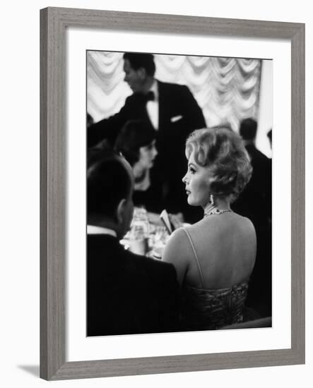 Actress Zsa Zsa Gabor at Prince Aly Khan's Party-Alfred Eisenstaedt-Framed Premium Photographic Print