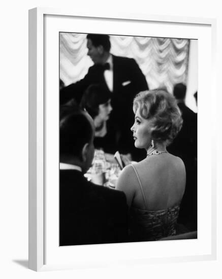 Actress Zsa Zsa Gabor at Prince Aly Khan's Party-Alfred Eisenstaedt-Framed Premium Photographic Print