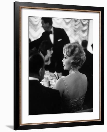 Actress Zsa Zsa Gabor at Prince Aly Khan's Party-Alfred Eisenstaedt-Framed Premium Photographic Print