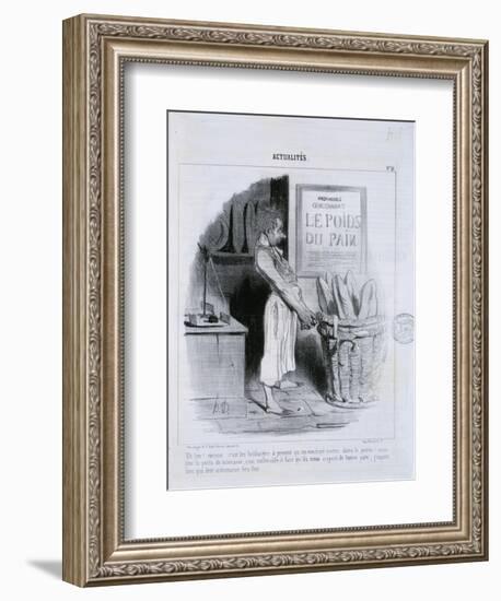 Actualites, Le Poids du Pain-Honore Daumier-Framed Giclee Print