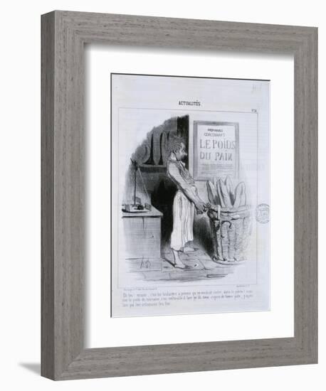 Actualites, Le Poids du Pain-Honore Daumier-Framed Giclee Print