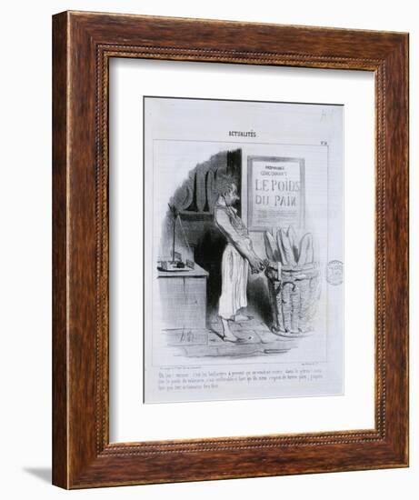 Actualites, Le Poids du Pain-Honore Daumier-Framed Giclee Print