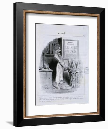 Actualites, Le Poids du Pain-Honore Daumier-Framed Giclee Print