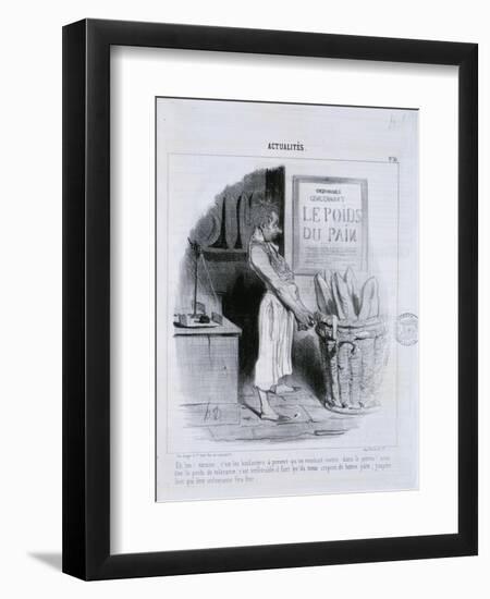 Actualites, Le Poids du Pain-Honore Daumier-Framed Giclee Print