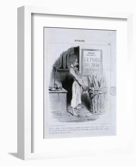 Actualites, Le Poids du Pain-Honore Daumier-Framed Giclee Print