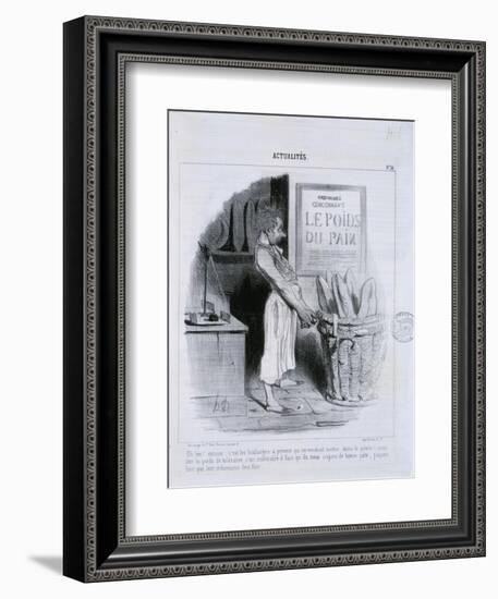 Actualites, Le Poids du Pain-Honore Daumier-Framed Giclee Print