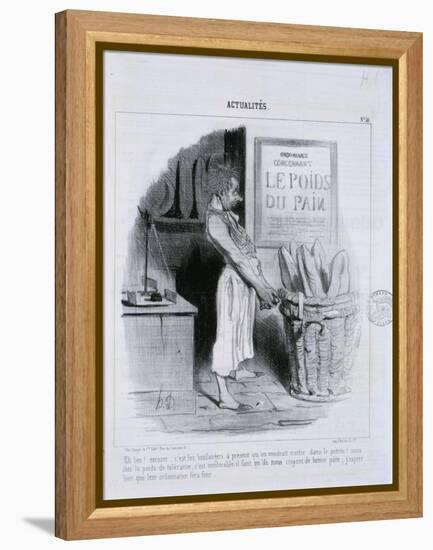 Actualites, Le Poids du Pain-Honore Daumier-Framed Premier Image Canvas