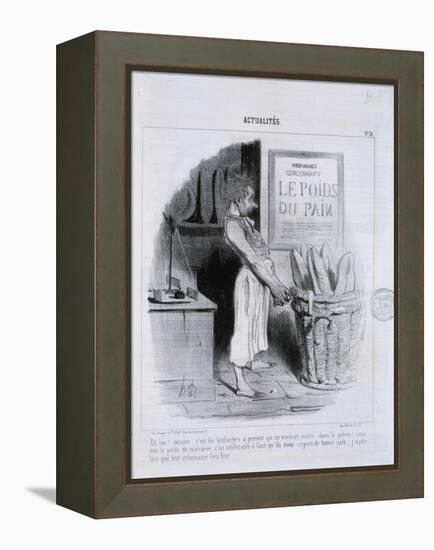 Actualites, Le Poids du Pain-Honore Daumier-Framed Premier Image Canvas