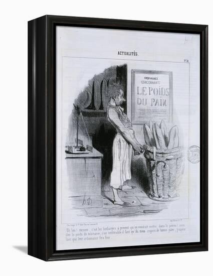 Actualites, Le Poids du Pain-Honore Daumier-Framed Premier Image Canvas