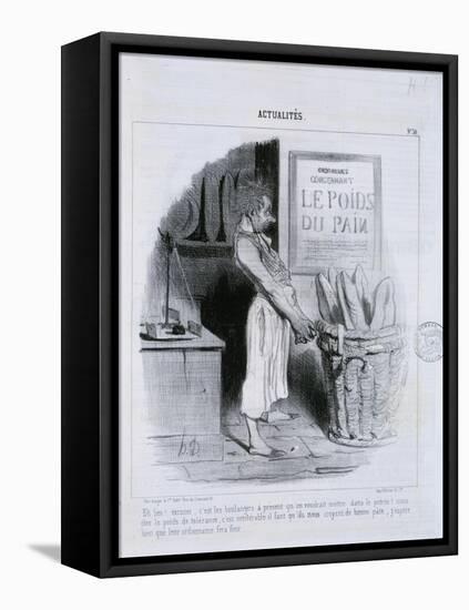 Actualites, Le Poids du Pain-Honore Daumier-Framed Premier Image Canvas